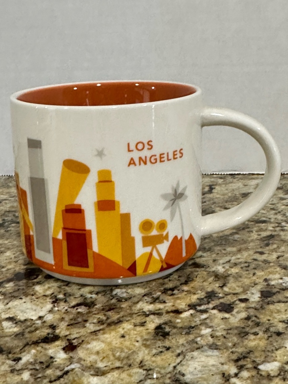 Starbucks Los Angeles Skyline Mug - Orange and Yellow Accent